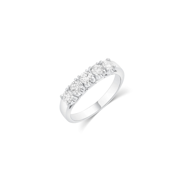 14k White Gold 0.70 Carat Natural Diamond Ring