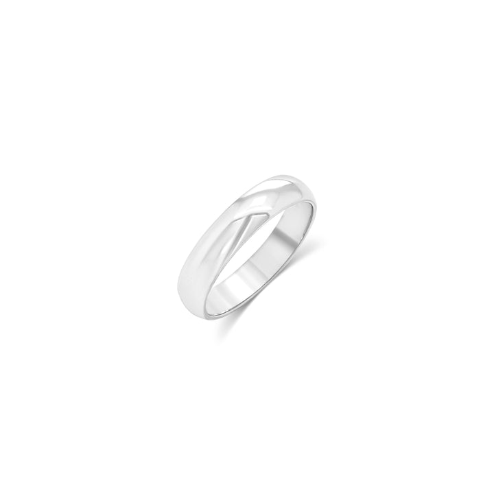 10K/14K 2-6mm Plain White Wedding Band