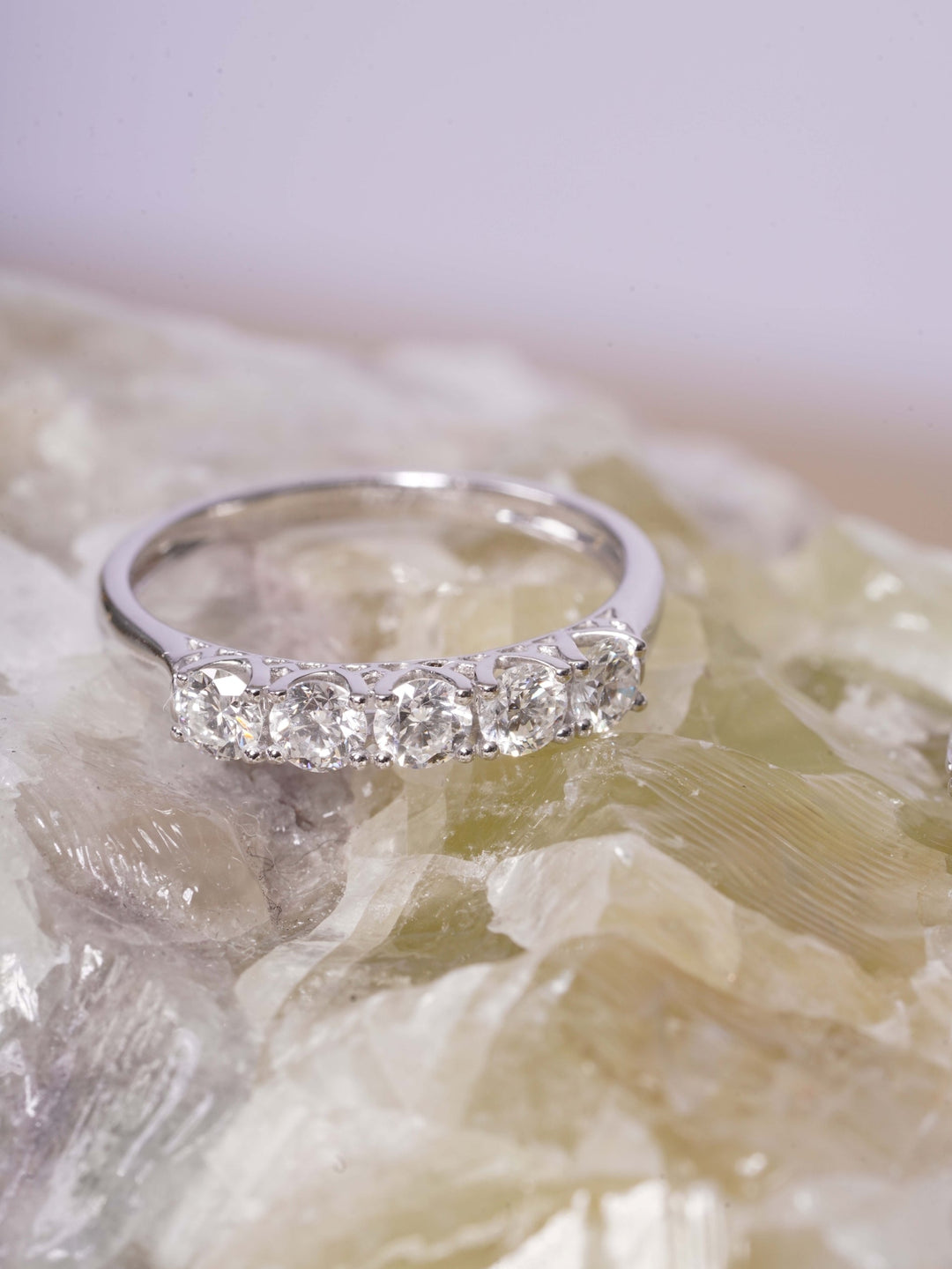 14k White Gold 0.70 Carat Natural Diamond Ring