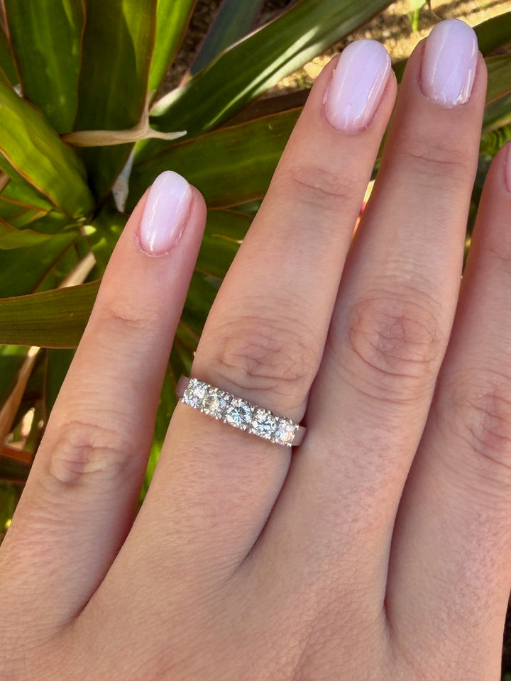 14k White Gold 0.70 Carat Natural Diamond Ring