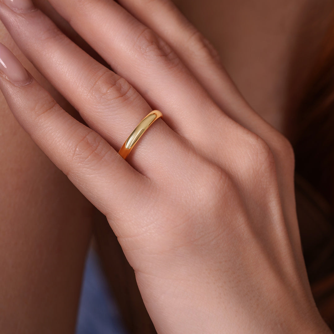 10K/14K 2-6mm Plain Yellow Wedding Band
