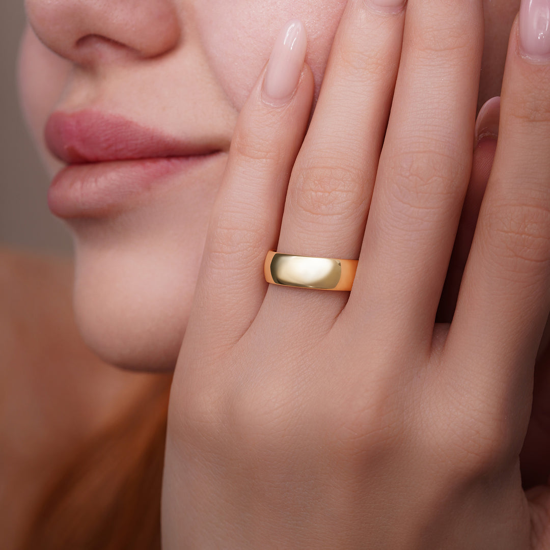 10K/14K 2-6mm Plain Yellow Wedding Band