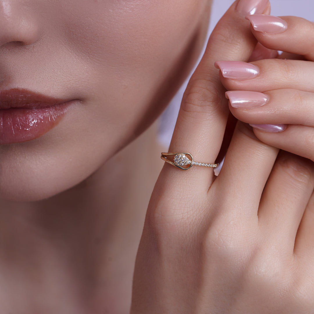 10K/14K Yellow Gold Dainty Light Ring