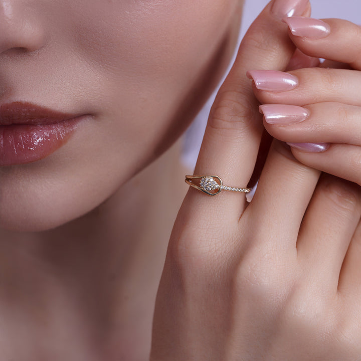 10K/14K Yellow Gold Dainty Light Ring