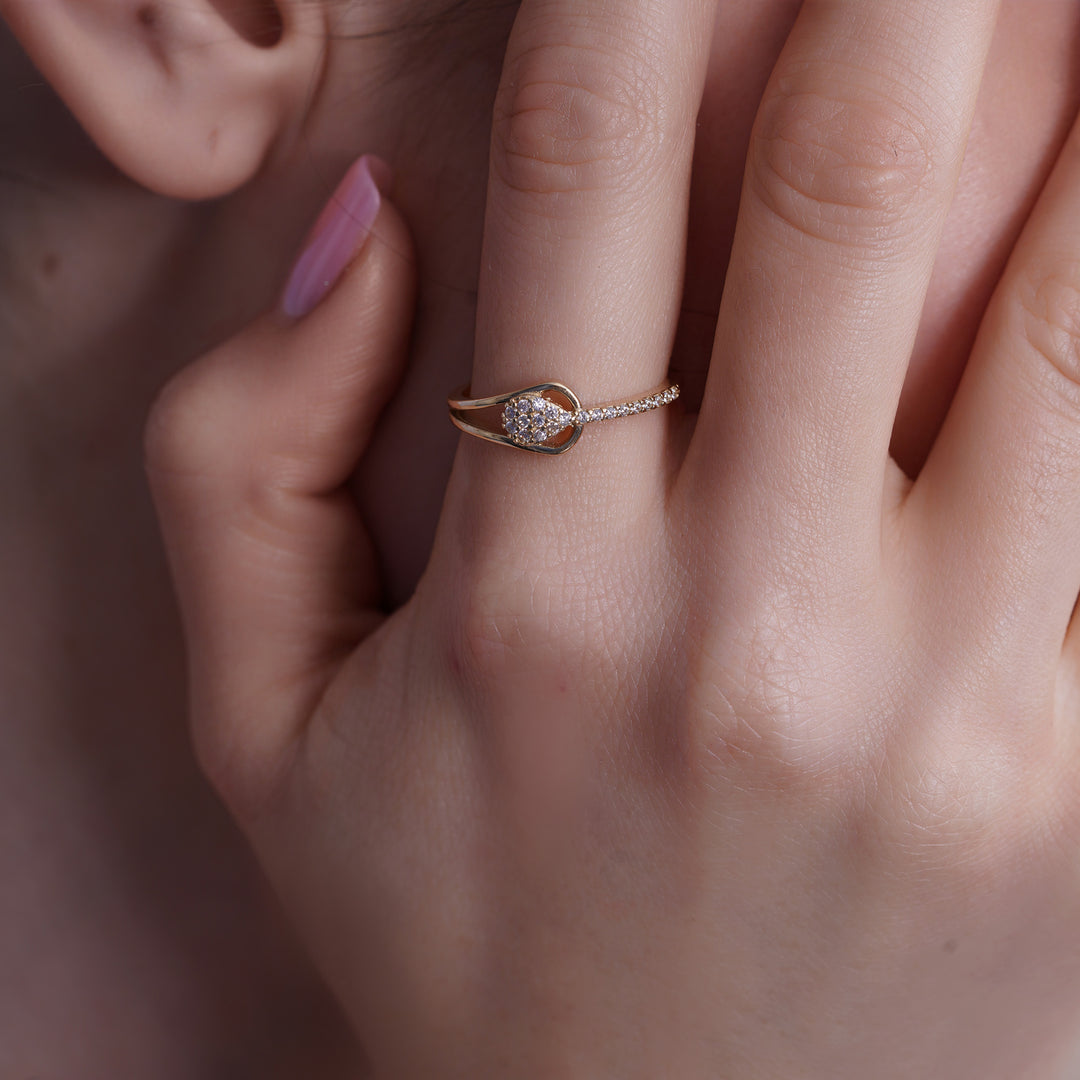 10K/14K Yellow Gold Dainty Light Ring